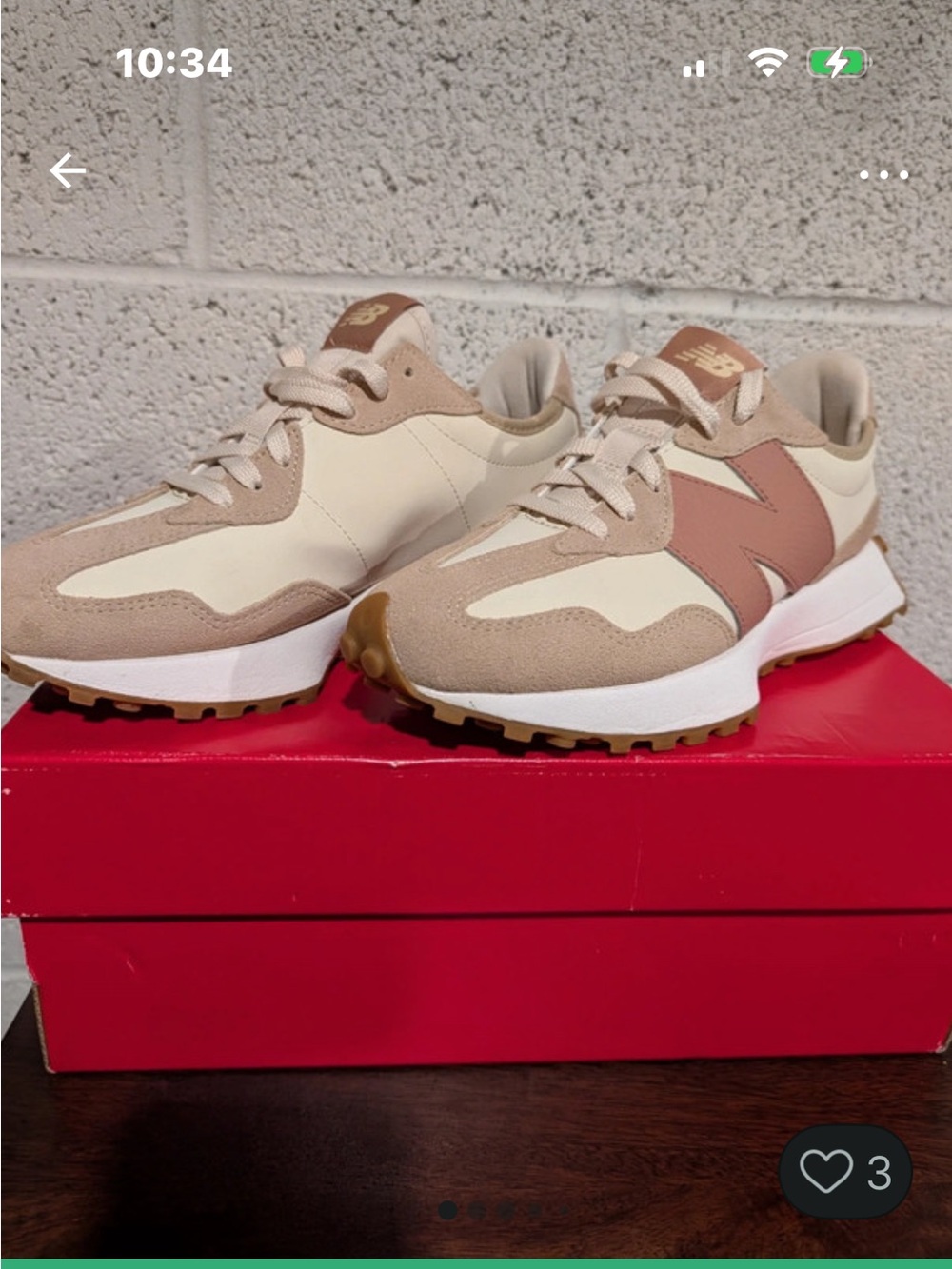 New Balance  Runner Sneakers in Beige & Blush Women's 8.5 new balance 327